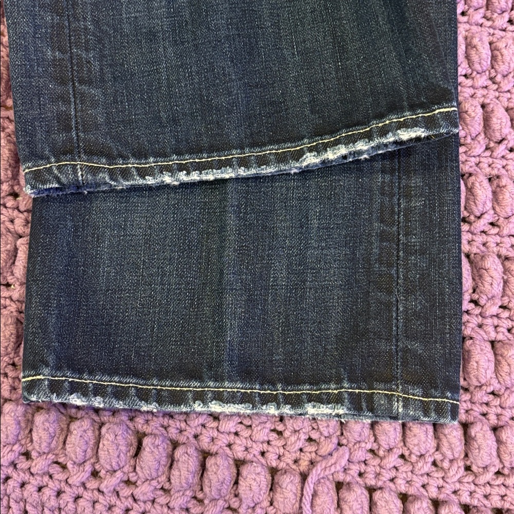 Polo Ralph Lauren Dark Wash Denim Jeans - Yellow Stitch 32x 32 Rn41381 cotton - Picture 11 of 11